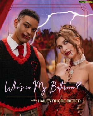 Owen Thiele Instagram - tbh it’s always spooky in the bathroom w me…… @haileybieber LOVING YOU