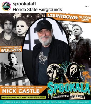 P.J. Soles Instagram - TAMPA, this coming weekend! Together again, a few H45 peeps! 👻🎬🎃🧡 @spookalafl @malfuncsean
