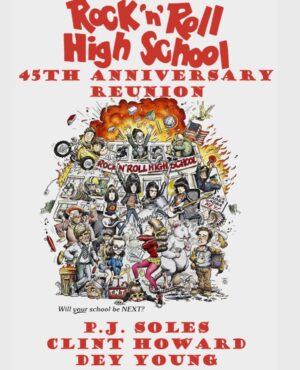 P.J. Soles Instagram - ROCK N’ROLL HIGH SCHOOL REUNION IS IN SESSION THIS FRI. 3/1 & SAT. 3/2 AT @hollywoodshow1 in BURBANK, CA! RIFF & KATE & EAGLEBAUER! A Special Appearance on Sat. by DIRECTOR ALLAN ARKUSH! @dey_young_official @clinthowardoffical 🎬🎼🎸🎤❤️