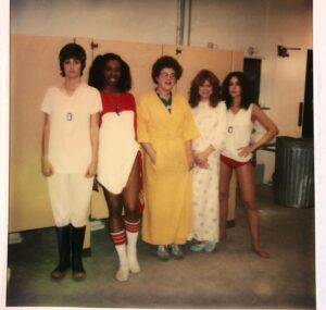 P.J. Soles Instagram - I know STRIPES usually gets all the love, but I had such a great time filming PRIVATE BENJAMIN! Who knew that Kate Hudson was going to grow up & be an actress/she was such a cute baby! (And Oliver in the background too!) I used to be tall, lol! My old Polaroids! 🎬❤️