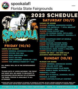 P.J. Soles Instagram - TAMPA, this coming weekend! Together again, a few H45 peeps! 👻🎬🎃🧡 @spookalafl @malfuncsean