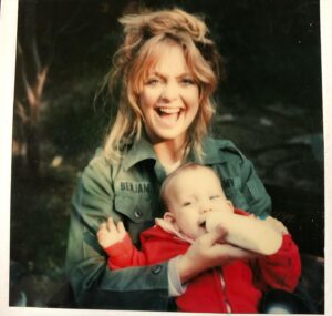 P.J. Soles Instagram - I know STRIPES usually gets all the love, but I had such a great time filming PRIVATE BENJAMIN! Who knew that Kate Hudson was going to grow up & be an actress/she was such a cute baby! (And Oliver in the background too!) I used to be tall, lol! My old Polaroids! 🎬❤️
