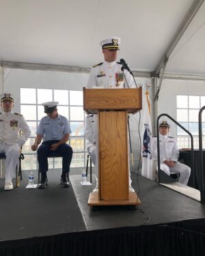 P.J. Soles Instagram - What a spectacular occasion on board USCG TAMPA! My son Sky’s CHANGE OF COMMAND CEREMONY! What an honor to see the respect & love from his crew. Beyond proud of my son & his efforts & dedication to his Command position, his ship, & our family. ⚓️🇺🇸❤️ @robertbeastbest @aholmgirl @jskyholm @therobertcarradine