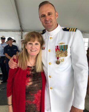 P.J. Soles Instagram - What a spectacular occasion on board USCG TAMPA! My son Sky’s CHANGE OF COMMAND CEREMONY! What an honor to see the respect & love from his crew. Beyond proud of my son & his efforts & dedication to his Command position, his ship, & our family. ⚓️🇺🇸❤️ @robertbeastbest @aholmgirl @jskyholm @therobertcarradine