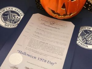P.J. Soles Instagram - What a great time @frightmareinthefalls! Thank you to everyone especially @malfuncsean & @robertbeastbest ❤️🎃👻! Thank you to the city of Las Vegas & @paulcaseyentertainment for this Proclamation declaring that Oct. 31 will now be known as “HALLOWEEN 1978 DAY”! “TOTALLY” awesome. 🎃🎬🧡