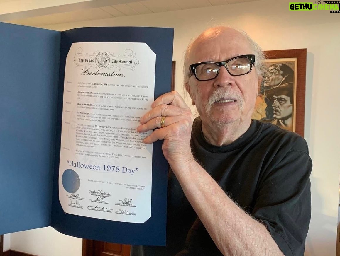 P.J. Soles - 1.7K Likes - What a great time @frightmareinthefalls! Thank you to everyone especially @malfuncsean & @robertbeastbest ❤️🎃👻! Thank you to the city of Las Vegas & @paulcaseyentertainment for this Proclamation declaring that Oct. 31 will now be known as “HALLOWEEN 1978 DAY”! “TOTALLY” awesome. 🎃🎬🧡