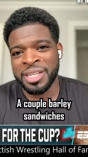 P.K. Subban Instagram - A couple barley sandwiches 😂😂😂