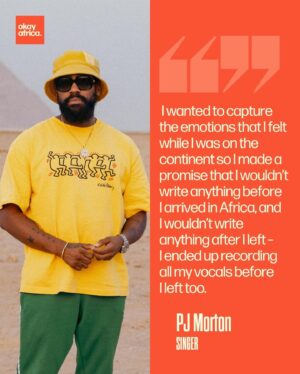 PJ Morton Instagram - @pjmorton documents his 30-day journey across Africa while creating ‘Cape Town to Cairo,’ which features singers like @fireboydml, @madekuti, and @sowetospiritualsingers 🇿🇦🇳🇬🇪🇬🇬🇭

Read the full story in our bio and follow our WhatsApp channel for more on music from the continent. 

Written by: @e.esomnofu 

#pjmorton #neworleans #cairotocapetown #africanmusic