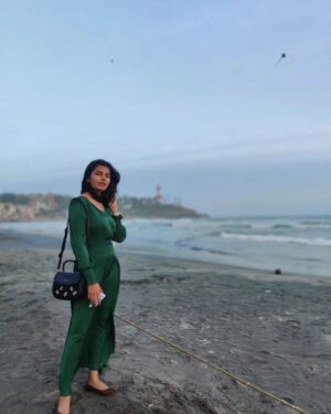 Paavana Gowda Instagram - Coastal escape! 
.
.
.
.
.
#paavana #actresspaavana hu