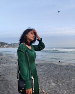 Paavana Gowda Instagram - Coastal escape! 
.
.
.
.
.
#paavana #actresspaavana hu