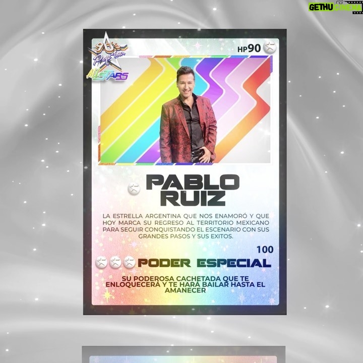 Pablo Ruiz - 1.1K Likes - Las sorpresas para nuestra FIESTA #PRIDE🌈 aún no terminan y llega un nuevo elemento a esta alineación tan especial para lo noche más colorida del año ⚡️🫶🏼🙌🏼
Llega la estrella argentina que nos enamoró en los 90s 🤩y marcará su regreso a tierras mexicanas este 28 de JUNIO en la @arenacdmx 🎤🎶 ¡BIENVENIDO @pabloruizoficial! 🙌🏼✨
¡Saca tu PODER más ESPECIAL en nuestra FIESTA #PRIDE! 💥🌈
🎟️Adquiere ya tus boletos en @superboletosmx
