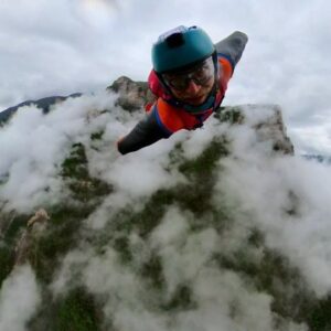 Pablo Signoret Instagram - Went cloud hunting this morning, it was epic ☁️ !! 

@squirrel.ws 
@insta360 
@sprayground 

#basejump #clouds #wingsuit