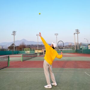 Park Eun-seok Instagram - Feelin' yellowish 🟡🎾🟡
#테린이