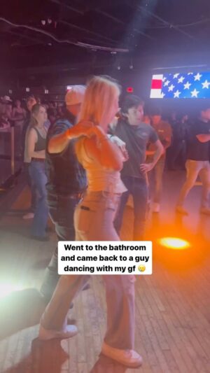 Parker Pannell Instagram - Should’ve never left her all alone 😭 
#twostepping #dancing #girlfriend