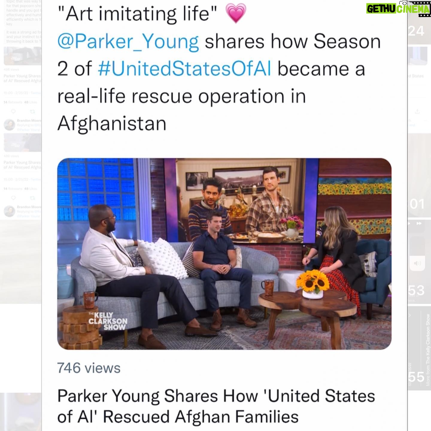 Parker Young - 6.6K Likes - Such an honor and a pleasure. Thank you @kellyclarkson for having me