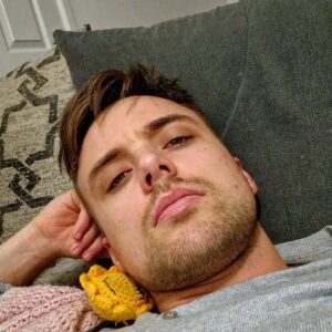 Parry Glasspool Instagram - These days, no selfie goes without some kind of baby toy photobomb....
#dadlife