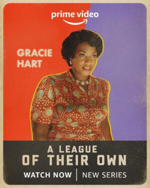Patrice Covington Instagram - Honeeeeey, this league is full of fabulous ladies! We’re about to knock it outta the park baby! I’m thrilled for y’all to meet the lovely Gracie Hart! 💄💋⚾️ 

#LeagueOfTheirOwn NOW STREAMING only on @primevideo. Watch and follow @leagueonprime!  #findyourteam #dontbeastarbeagalaxy 🌌
