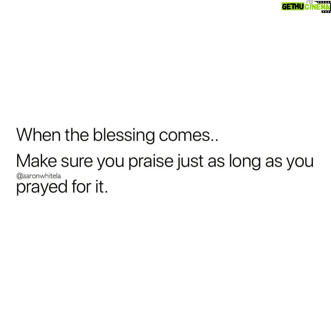 Patricia Isaac - 31 Likes - Phew do I ever need to remember this. I’m huge on prayer because I’ve experienced the, often instant, power and validity of it since I was a stressed out, tiny kid. From small things to big ones (although size is relative) I’d pray like I could feel and see God intervening, then be so relieved, or overjoyed, that I’d forget to be as intensely Grateful. Love this reminder @aaronwhitela • Happy Sunday Friends 💛