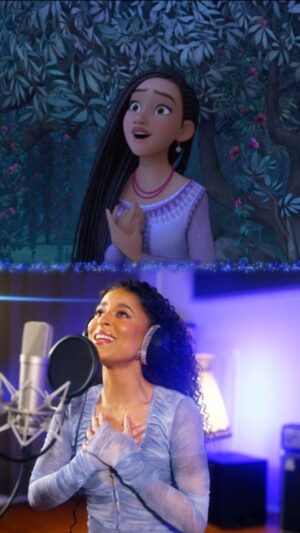 Patricia Meeden Instagram - #WISH ist #Nummer #1 in den # Kinocharts!!! 🙏🏽❤️💫🥳🌟 Wart ihr schon drin? 
#disneydeutschland #disneyswish #disney100 #asha #disneyprincess #patriciameeden #musicvideo #ichhabdiesenwunsch #patriciameeden

Styling Make Up @aneliajaneva_official 🔥