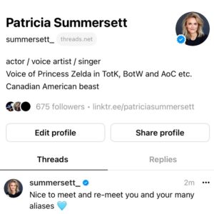 Patricia Summersett Instagram - Threads. 
Link in bio.
Keepin’ it light and sweet and informative. 
Join me❣️