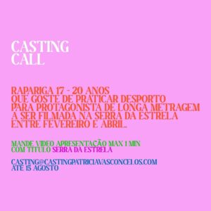 Patrícia Vasconcelos Instagram - Bora meninas!
Partilhem please
Www.castingpatriciavasconcelos.com