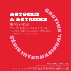 Patrícia Vasconcelos Instagram - Actores Algarve. Este é para vocês
Passem palavra please
@spymanor.algarve
Design by @lauravbalmeida