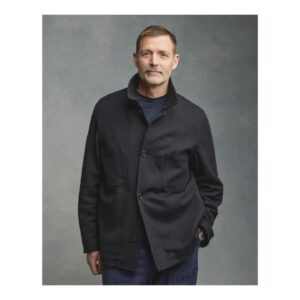 Patrick Grant Instagram - Always had a soft spot for a donkey jacket. New from @community_clothing, the 'Arthur', pure wool, made in Blackburn, £249. Fresh trim, also made in Blackburn, by the Turkish lads on Whalley New Road, brows, tash and schnoz included, £12.