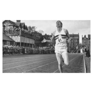 Patrick Grant Instagram - 70 years ago today Roger Bannister ran the first sub 4 minute mile, at the Iffley Road track in oxford (where I did athletics as a student), a feat previously thought humanly impossible. Interestingly, in a world where all our sportwear is now made of plastic, Roger ran that day in cotton vest and shorts, and was wearing leather running shoes. He ran late in the afternoon having already done a shift at a nearby hospital where he was a doctor, he ran in 25mph winds and the pouring rain, on a cinder track, fuelled only by a bowl porridge. To many it is the greatest sporting feat of all time.
Happy Roger Bannister day.