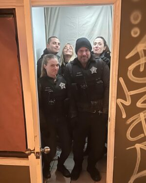 Patrick John Flueger Instagram - Alright y’all…grab ur Friends and Fam and pack yourselves in tight!•
•Season Finale of @nbcchicagopd is on tonight!•
•
•fun fact that incredibly small closet were all squished into plays the part of a long very reasonably sized Hallway in tonight’s episode…..Bravo closet. A hallway you are not 😐