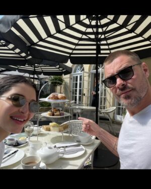 Patrick John Flueger Instagram - BATH 🇬🇧 Baby! Ancient Roman baths in the morning!!! High Tea at The Royal Crescent in the afternoon with Reemer.  Eating crumpets & tiny cute lil sandwiches. All stacked up? = A Damn Good Day!! #PaddyAndReemsKingUKongAdventure #HistoryGeeking