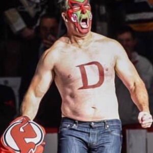 Patrick Warburton Instagram - I just don’t know what to make of me anymore. I don’t recognize this person. Have I lost my mind? #devils #njdevils #stjudechildrensresearchhospital. 2019