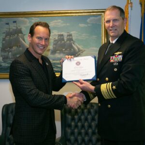 Patrick Wilson Instagram - What an incredible day at the Pentagon. Thank you to everyone who showed us around. And a special thanks to Vice Admiral Matthew Kohler for this humbling honor. @usnavy @midwaymovie