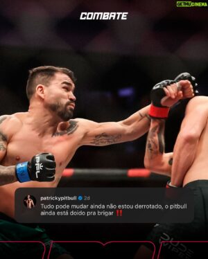Patricky Freire Instagram - Vai voltar ainda mais forte pro próximo desafio 💪💥

*Contém texto alternativo

Descrição com acessibilidade: foto do Patricky Pitbull com o texto: "Tudo pode mudar, ainda não estou derrotado. O Pitbull ainda está doido pra brigar!!".

#Combate #PatrickyPitbull #PFLnoCombate
