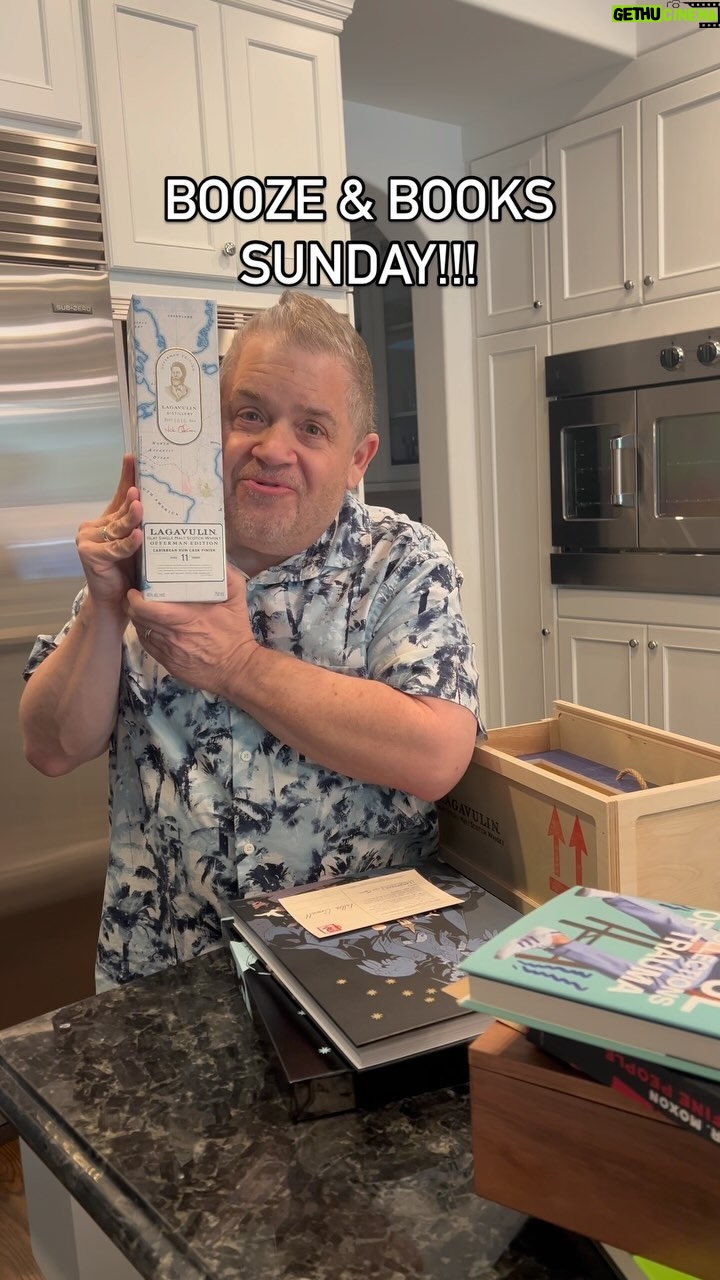 Patton Oswalt - 5.5K Likes - Yay! Going through the latest gifts and acquisitions! Thank you my literary, libationary friends! (And sorry A.R. Moxon that I called you āA.J.ā ā your book is still amazing!)