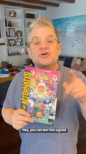 Patton Oswalt Instagram - You could win a FREE From the World of Minor Threats: The Alternates graphic novel TPB SIGNED by series writers and co-creators @pattonoswalt & @blumjordan!💥 Just read the rules below to enter! ⚡️🦀 

How to enter:
🦀like this post
🎯 follow @minorthreatsdh 
📝 tags a friend in the comments

The winner will be announced this Tuesday 4/23, so get commenting! 

#minorthreats #darkhorsecomics #pattonoswalt #newcomics #comicbooks #graphicnovels #signedbooks
