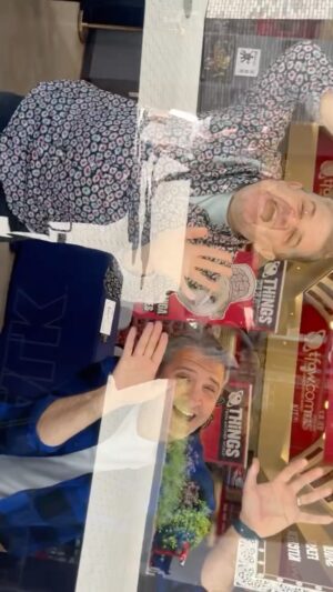 Patton Oswalt Instagram - Another @minorthreatsdh signing event in the books!

Thanks for having us @tfawuniversal! All things Minor Threats were signed including Alternates and tons of poster prints! Lots of exciting talk for Minor Threats: Barfly too! 🪰

Catch @pattonoswalt and @blumjordan next at @booksoup on May 25th at 1pm!

#minorthreats #darkhorsecomics #comicbooks #graphicnovels #newcomics #pattonoswalt #darkhorse #universalcitywalk
