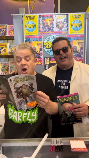 Patton Oswalt Instagram - Minor Threats: Barfly 1 🪰and The Writer 1 ⌨️ 
On sale now! @darkhorsecomics

@minorthreatsdh Barfly 1 
✍️ @pattonoswalt @blumjordan @thekylestarks 
✏️ @ryanbrowneart 

The Writer 1
✍️ @joshgad @berkowitzbros 
✏️ Ariel Olivetti 

#darkhorsecomics #ncbd #comicbooks #newcomics #newcomicbookday