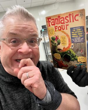 Patton Oswalt Instagram - So last Wednesday in Tulsa, OK (a lovely city I was visiting for the first time) I ran into @_ari_air, who is a curator at the @okpoptulsa museum. The museum isn’t open yet, but they were in the process of unpacking and organizing for one of their opening exhibitions — the life and times of Archie Goodwin, legendary (and much-beloved) comics writer, editor, and visionary. He was the original writer on IRON MAN, created Luke Cage, Rachel Van Helsing and Spider-woman, and was Tulsa born and bred. Going through his stuff was fascinating — not just *his* work, but the comics and art he read and was inspired by. Thanks again @_ari_air, and I can’t wait for @okpoptulsa’s opening day!