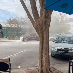 Patton Oswalt Instagram - Flaming Truck Drama in downtown Athens, GA!