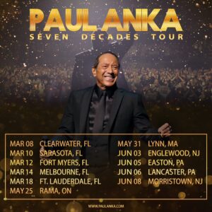 Paul Anka Instagram - Exciting news! My Seven Decades Tour is just around the corner and trust me, you won't want to miss out on this unforgettable experience. Secure your tickets now and join me for a night of music, memories, and magic. 🎫Link in bio.