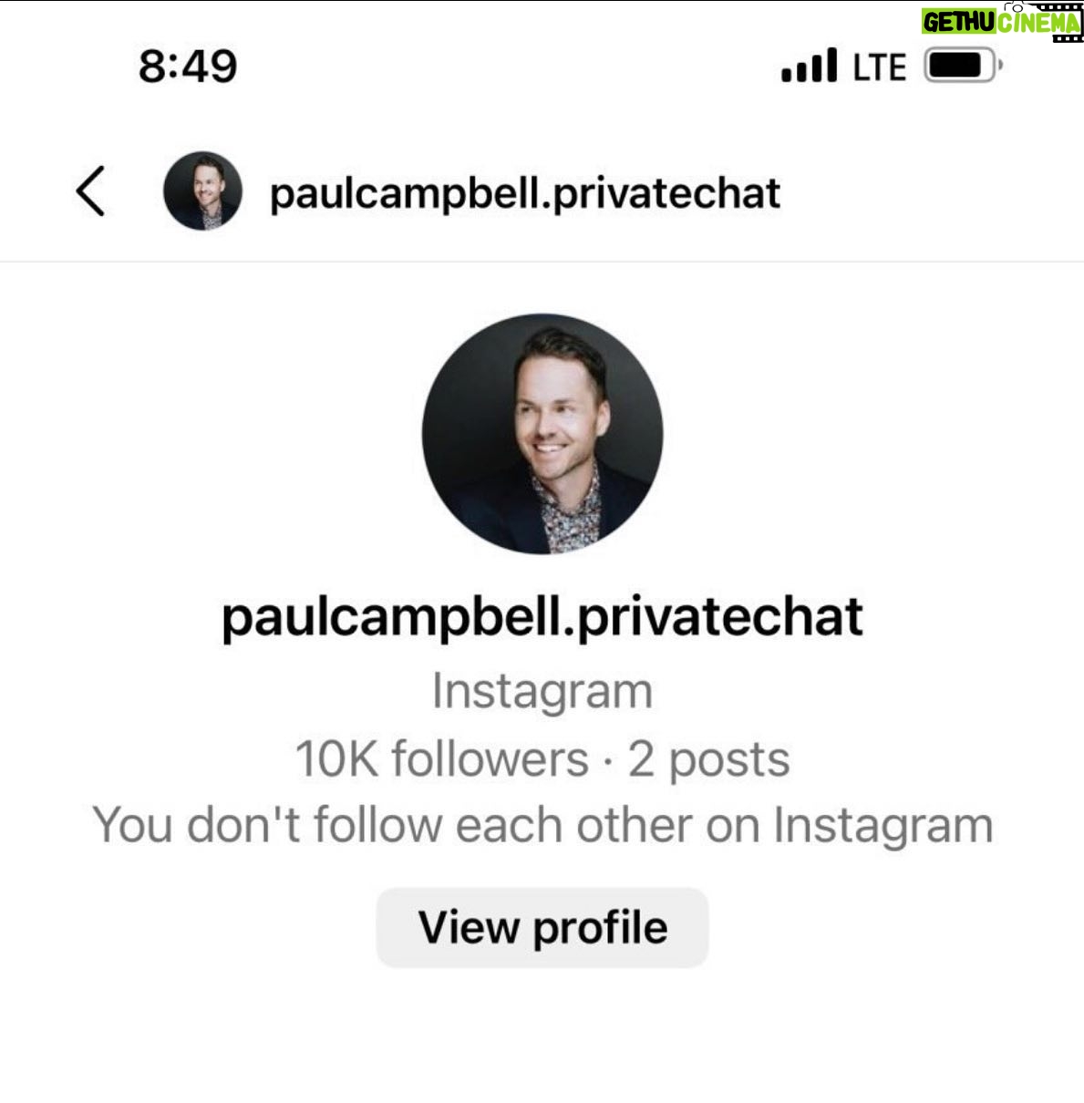 Paul Campbell - 1.8K Likes - This dude ain’t me. Please block and report.