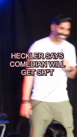 Paul Chowdhry Instagram - Heckler Says Comedian Will Get Sh*t. Full video on TubeYou
