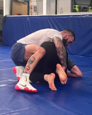 Paul Craig Instagram - Embracing the grind, one drop at a time. 💦💪 #bearjew #bearjewjitsu #wrestling @higher_level_mma