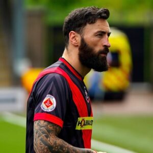 Paul Craig Instagram - I was lucky to be asked to play as part of a Charity Football Match at the Excelsior Stadium in support of The Schiehallion appeal at Glasgow Children’s Hospital