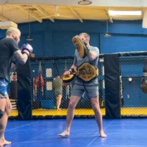 Paul Craig Instagram - 10 hard weeks nearly done for @paulcraig. 1 last session to go with him before heading to Rio 🇧🇷

Worked very hard at implementing a game plan under the watchful eye of @higher_level_mma 

Totally different striker to 10 weeks ago with confidence through the roof 📈