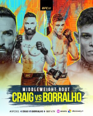Paul Craig Instagram - Paul Craig is stepping into enemy territory this weekend... 

🏴󠁧󠁢󠁳󠁣󠁴󠁿 @paulcraig 🆚 @caioborralho 🇧🇷

#UFC301 | Saturday | LIVE on TNT Sports & discovery 