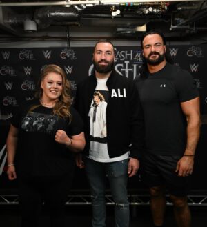 Paul Craig Instagram - 👊 Just a few of Scotland’s best 🏴󠁧󠁢󠁳󠁣󠁴󠁿 #WWECastle @paulcraig @dmcintyrewwe @pipernivenwwe