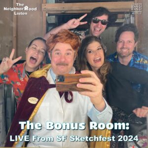 Paul F. Tompkins Instagram - On this very special Bonus Room episode, Burnt, Joan and Doug pack their bags and head to beautiful San Francisco for SF Sketchfest 2024! Joining them on stage are two Dignity Falls residents (Jess McKenna and Zach Reino) who cannot wait for the summer season.
 
Thanks to Neighbors Celeste Anderle, David Curtis and Barbara Sebek for their submissions!

Go to cbbworld.com and sign up for the Maximus plan to unlock access to every episode ad-free as well as brand new exclusive BONUS ROOM episodes adventuring deeper into Dignity Falls!