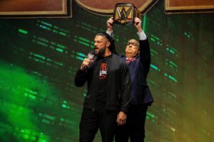 Paul Heyman Instagram - Ladies and Gentlemen, today is a picture-perfect day to ACKNOWLEDGE YOUR TRIBAL CHIEF!

As @WWE tries to grasp the enormity of the events that transpired at the #WrestleMania Kickoff Event in Las @Vegas, I remind you that yet another chapter shall unfold tomorrow, LIVE on @foxtv as #Smackdown will feature not only your humble #Wiseman and the reigning defending Undisputed #WWE Universal Heavyweight Champion @RomanReigns but also The #PeoplesChamp @TheRock! 

While @AmericanNightmareCody and @WWERollins face an uncertain future, condemned to live life after #WM40 in the Ocean of Obscurity, it is quite apparent the #Bloodline’s rule on the Island of Relevancy has never been more powerful!  The @DeltaCenter in #SaltLakeCity will be the setting, and The People’s Slap was only the beginning of what’s to come next. 

And that’s not a prediction. 

That’s a spoiler!
•
•
•
Exclusive photos by @endvrs and @jd3studios for #HeymanHustle