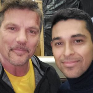 Paul Johansson Instagram - Lovely man, stellar actor.  Thank you for the generosity on set today. 🙏 @wilmervalderrama